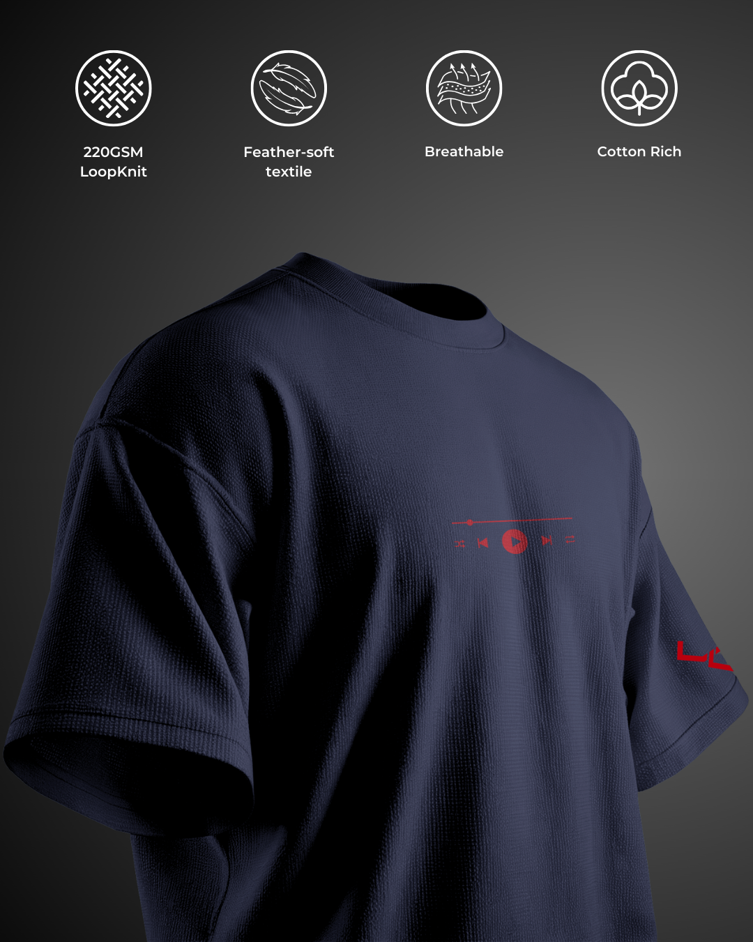 Music is Life - Oversized Tee