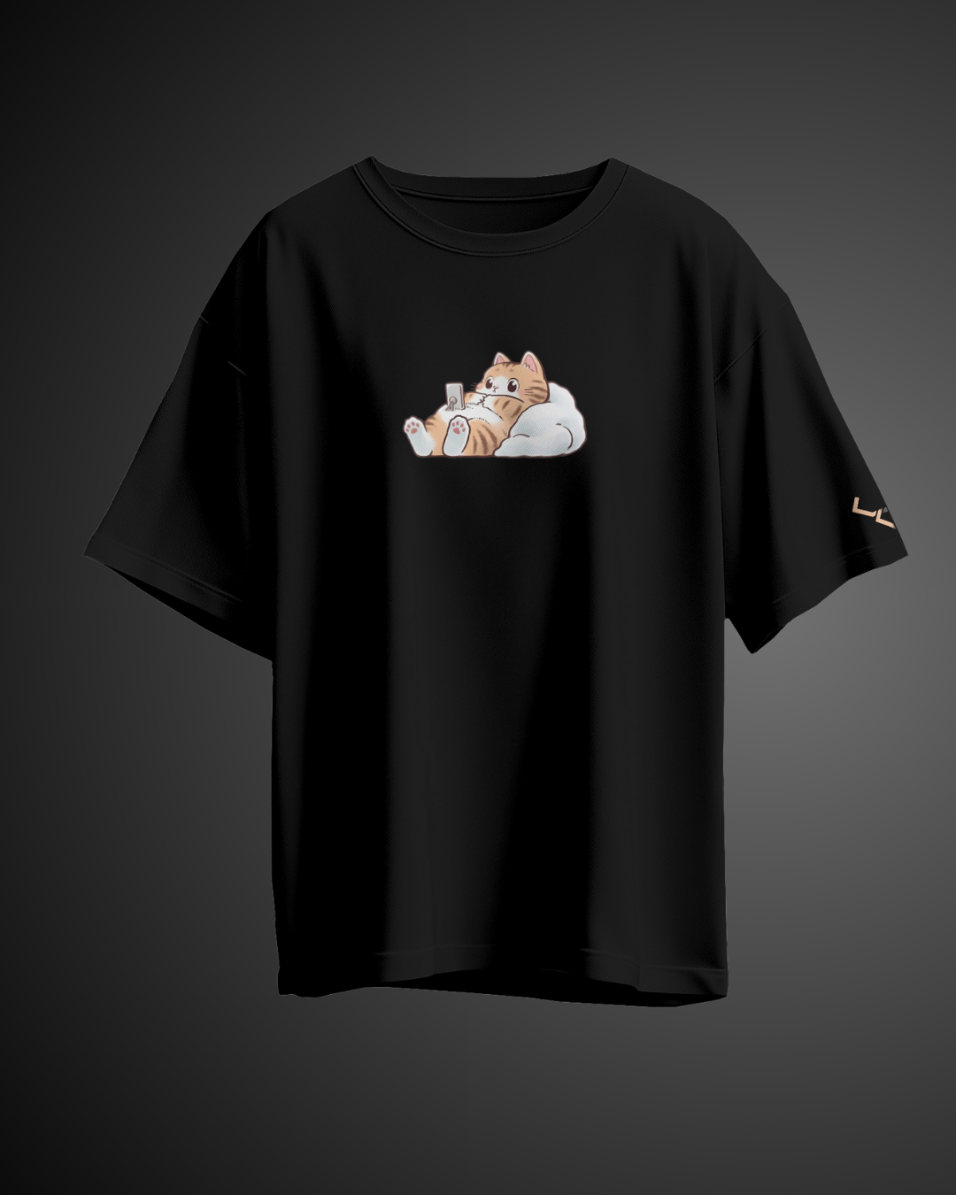 Sleepy Kitty - Oversized Tee