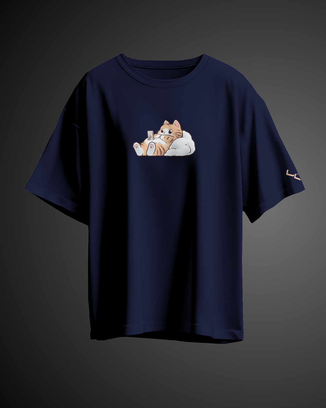 Sleepy Kitty - Oversized Tee