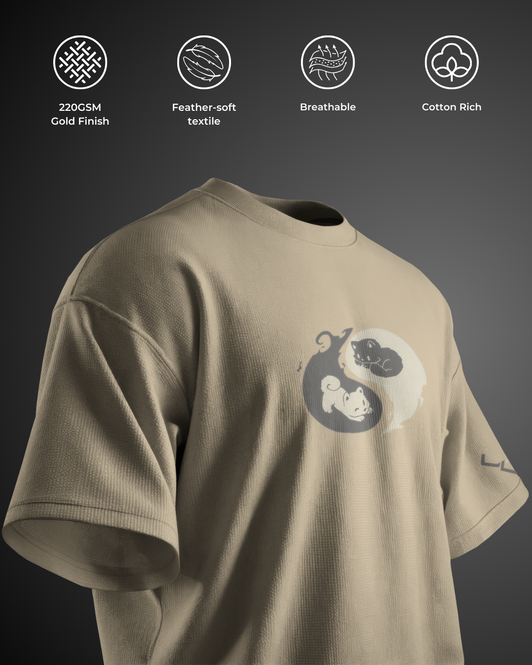 Yin Yang - Oversized Tee
