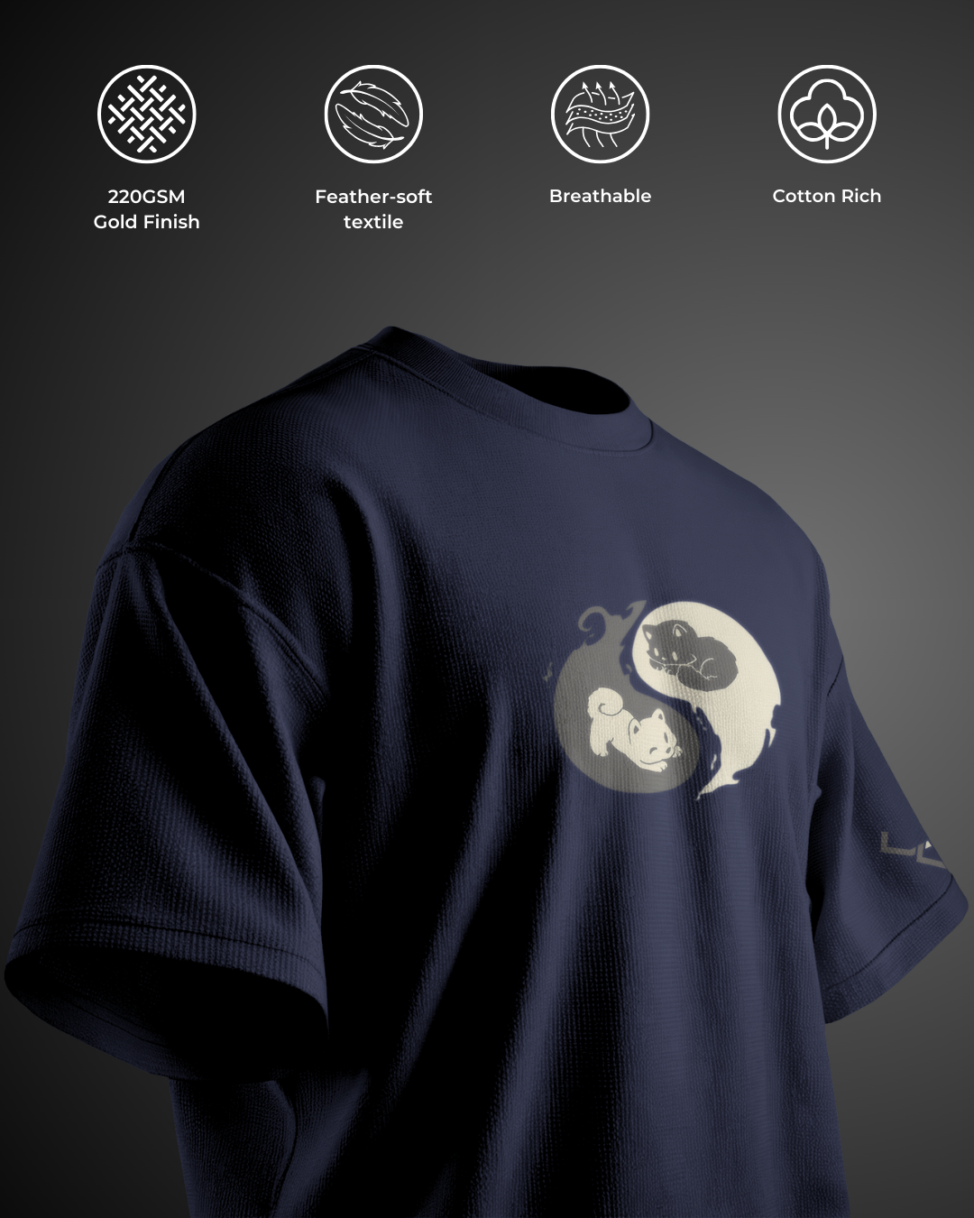 Yin Yang - Oversized Tee