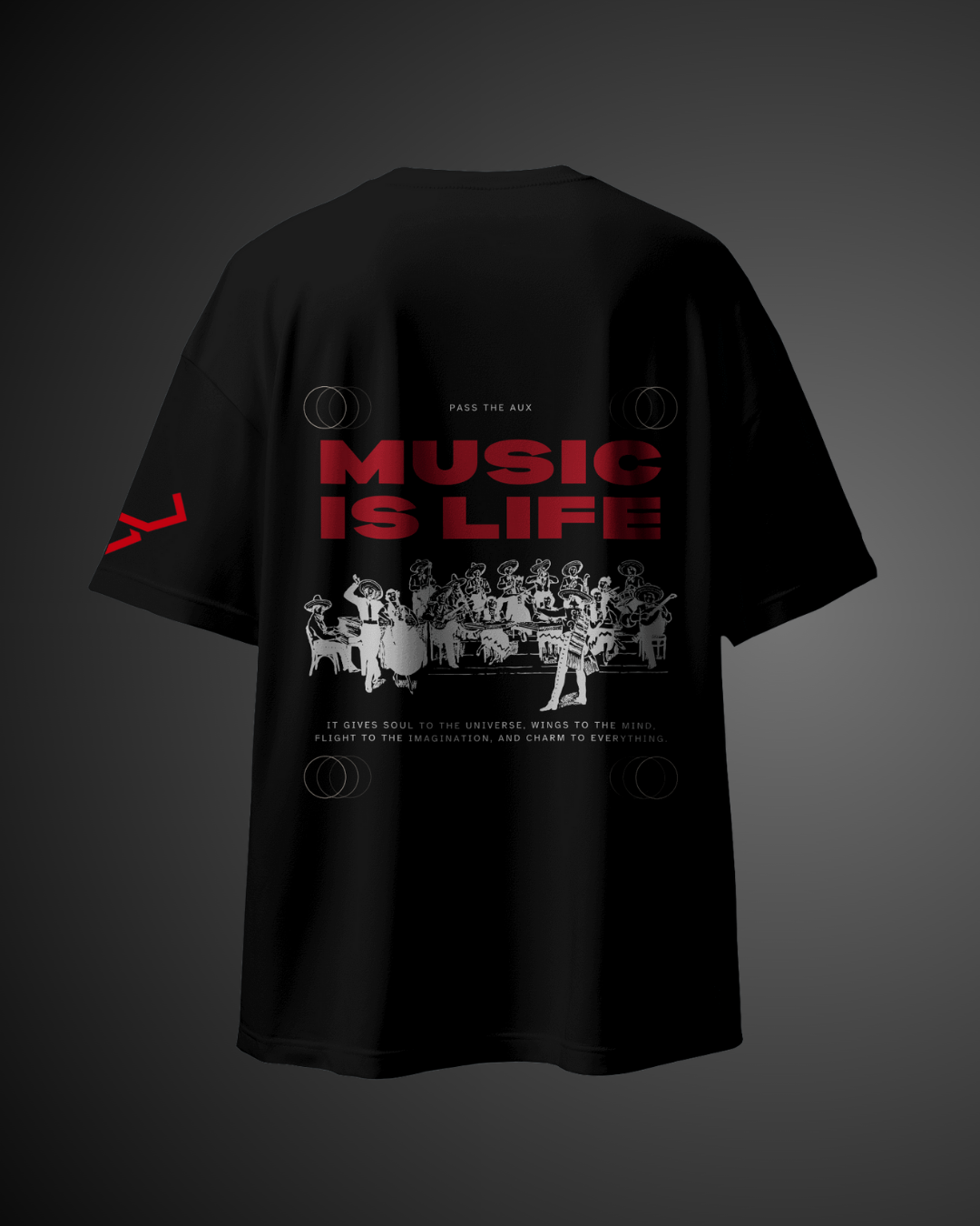 Music is Life - Oversized Tee