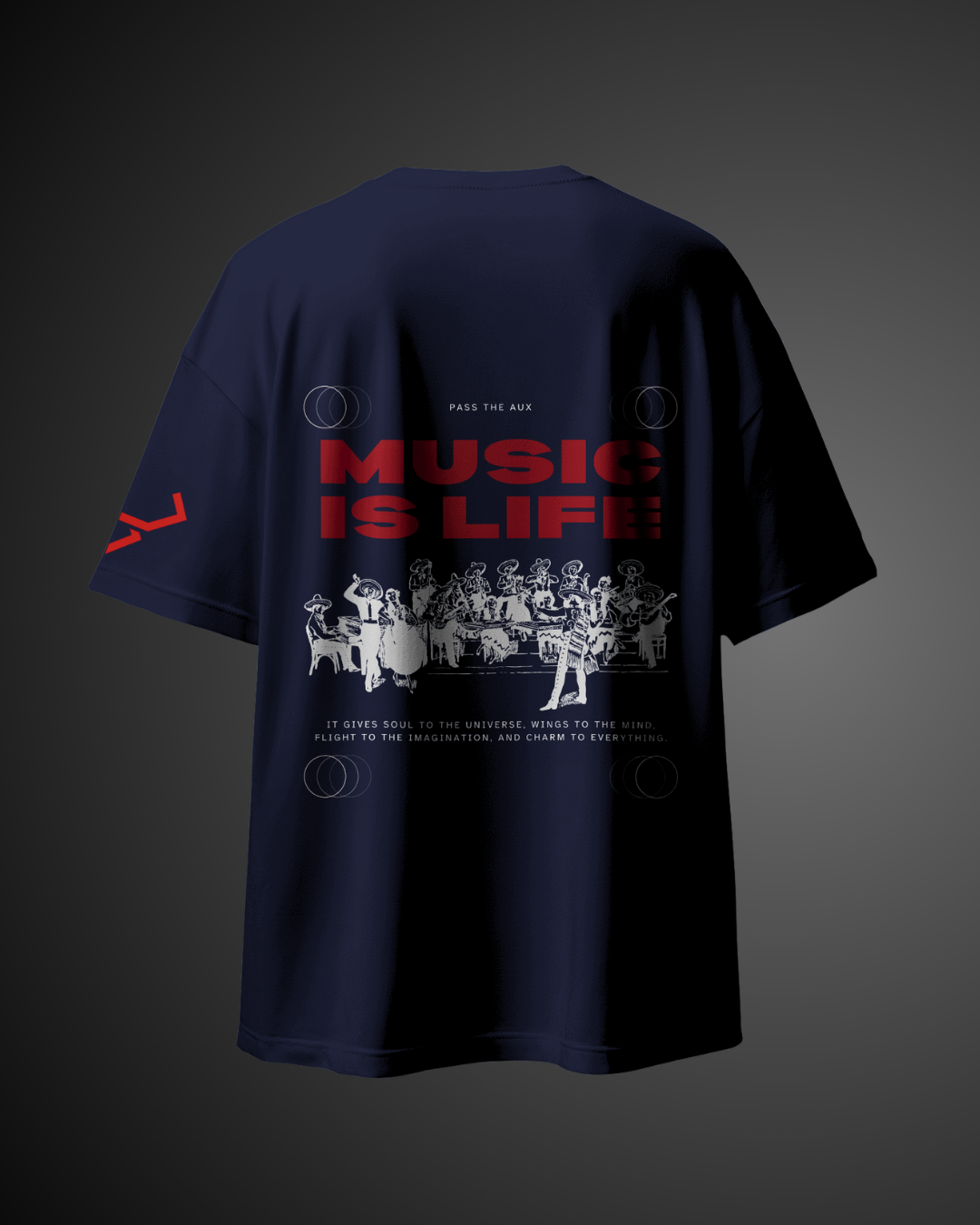 Music is Life - Oversized Tee