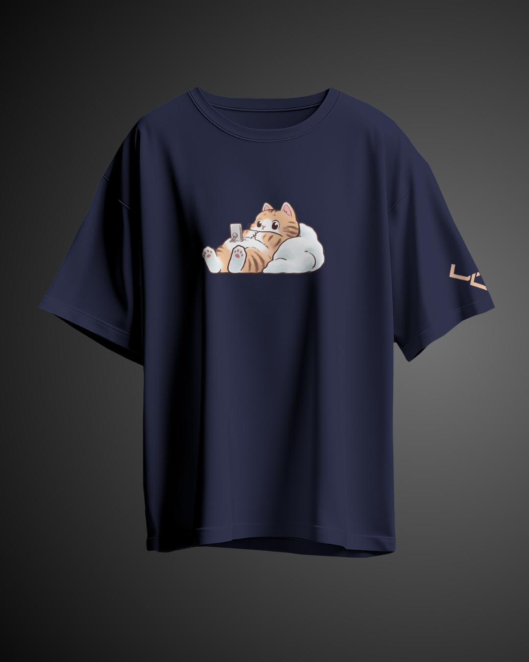 Sleepy Kitty - Oversized Tee