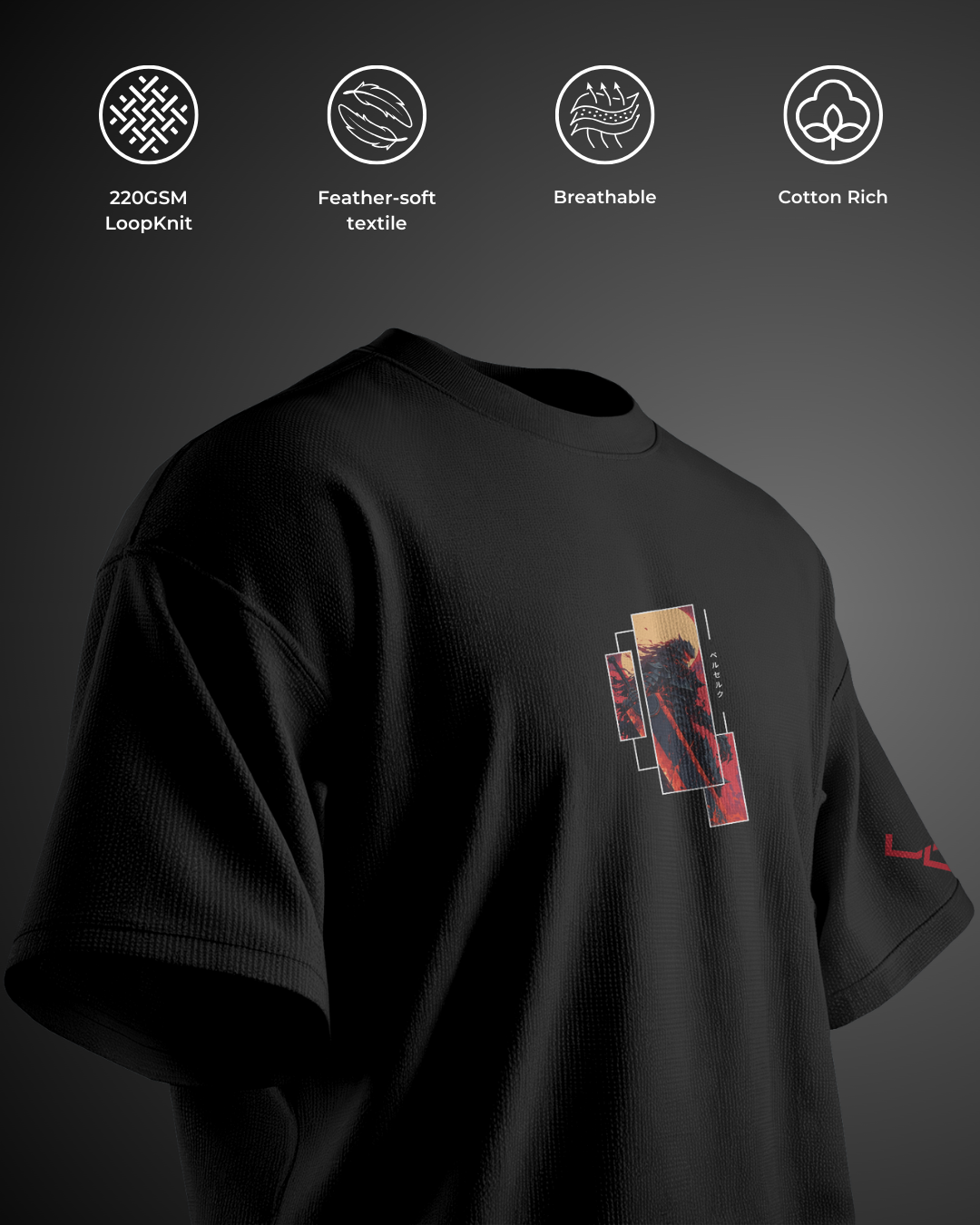 The Black Swordsman - Oversized Tee