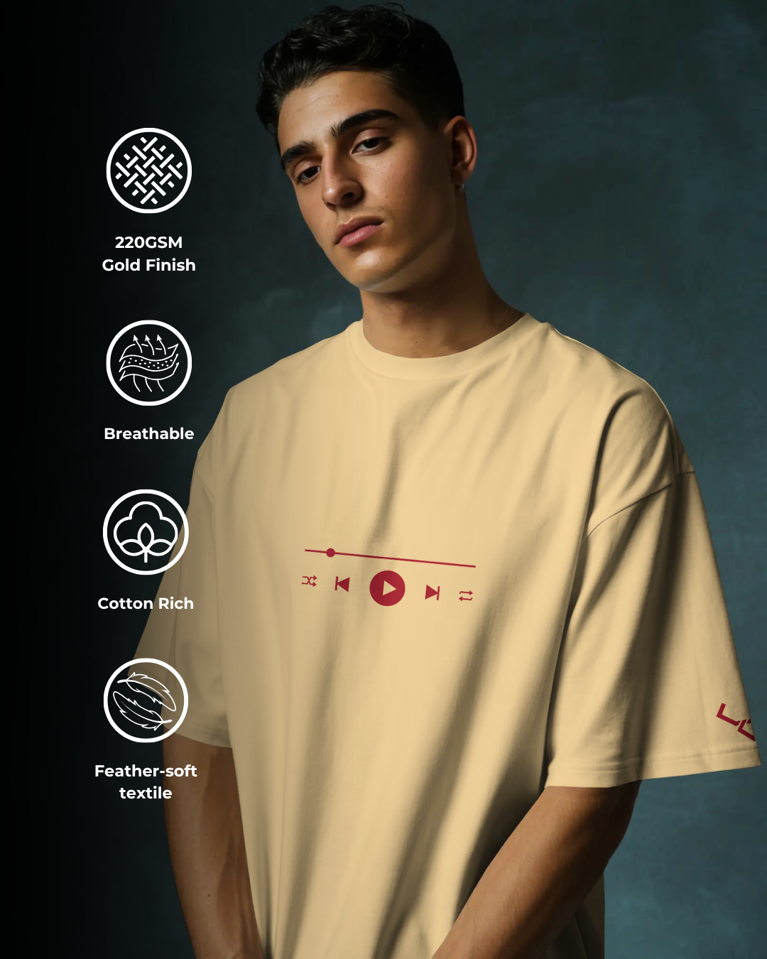 Music is Life - Oversized Tee
