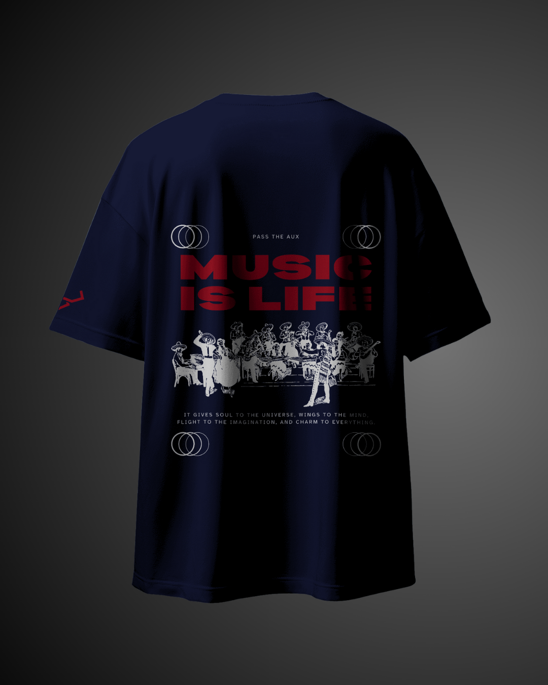 Music is Life - Oversized Tee