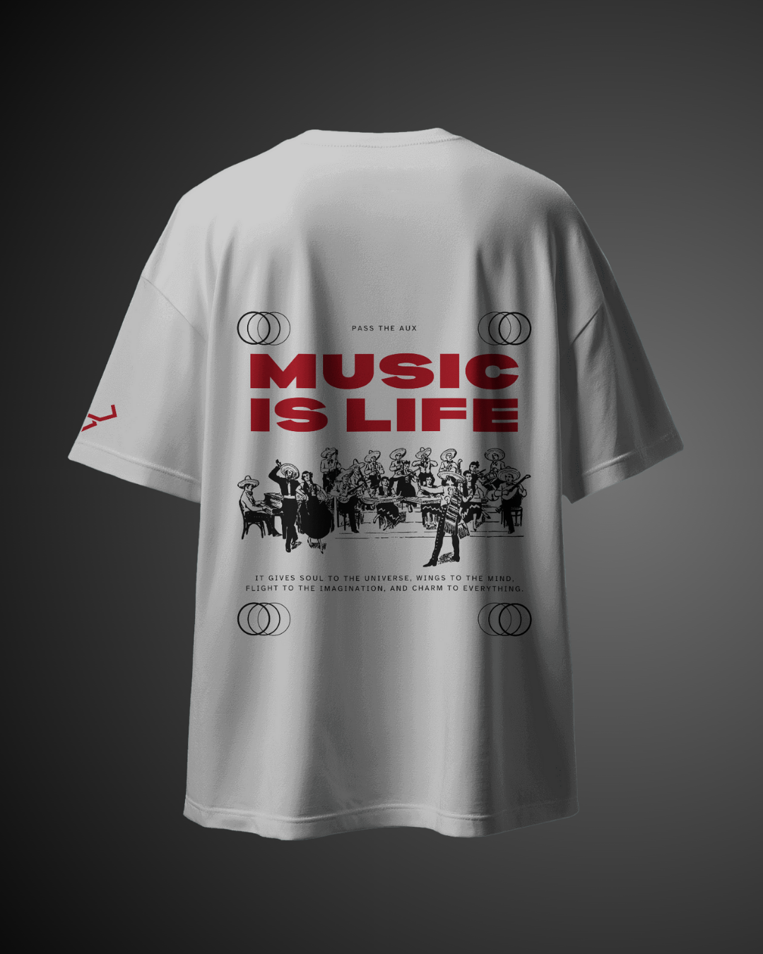 Music is Life - Oversized Tee