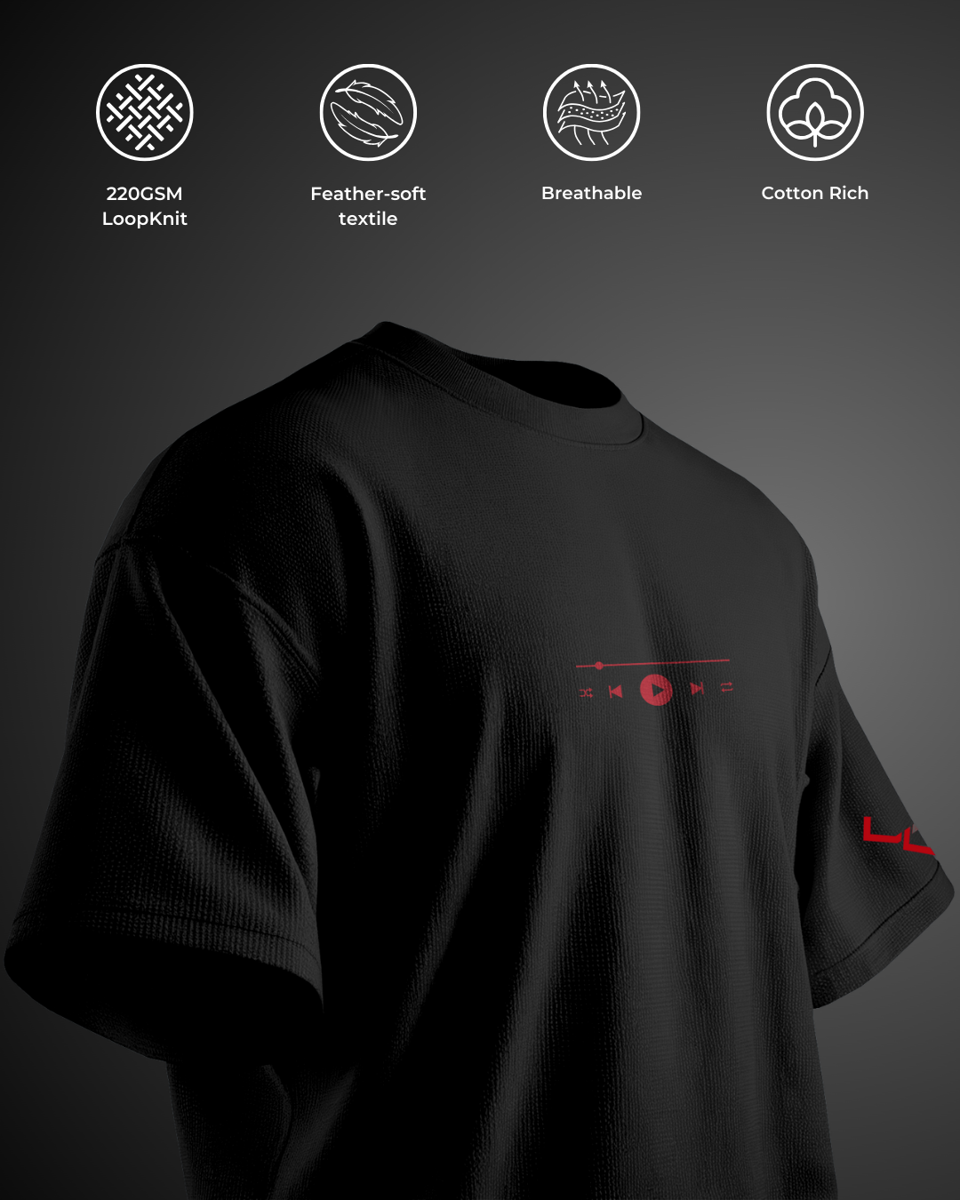 Music is Life - Oversized Tee