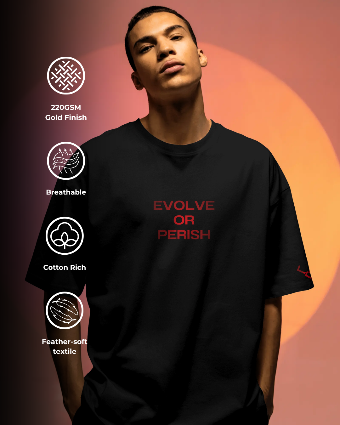 Evolve or Perish - Oversized Tee