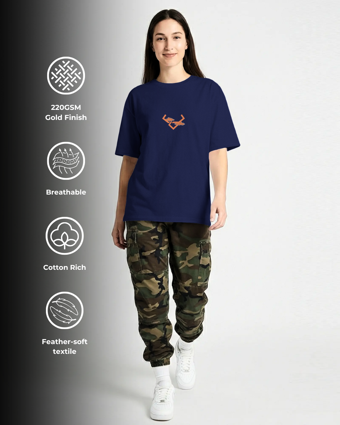 Indomitable Dragon - Oversized Tee