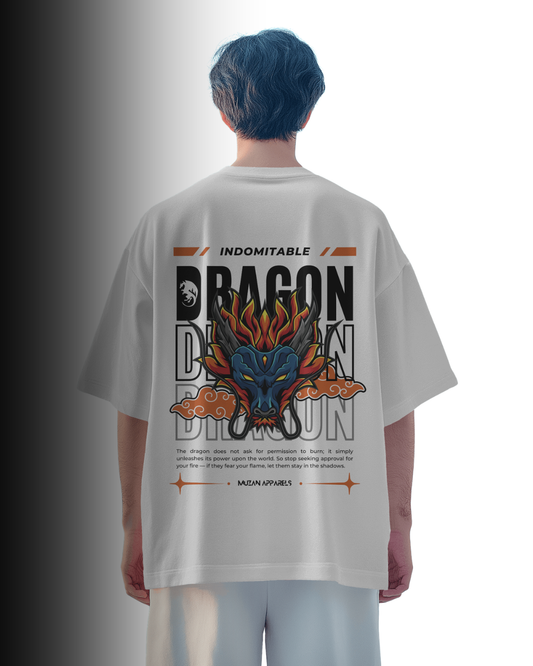 Indomitable Dragon - Oversized Tee