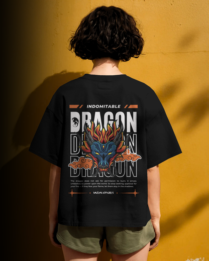 Indomitable Dragon - Oversized Tee