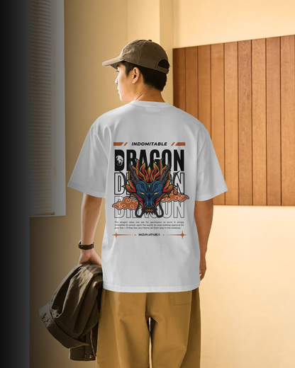 Indomitable Dragon - Oversized Tee