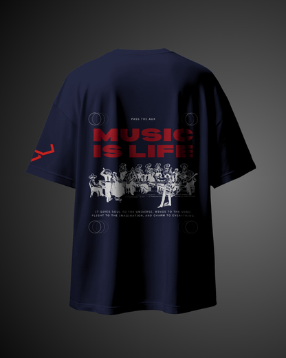 Music is Life - Oversized Tee