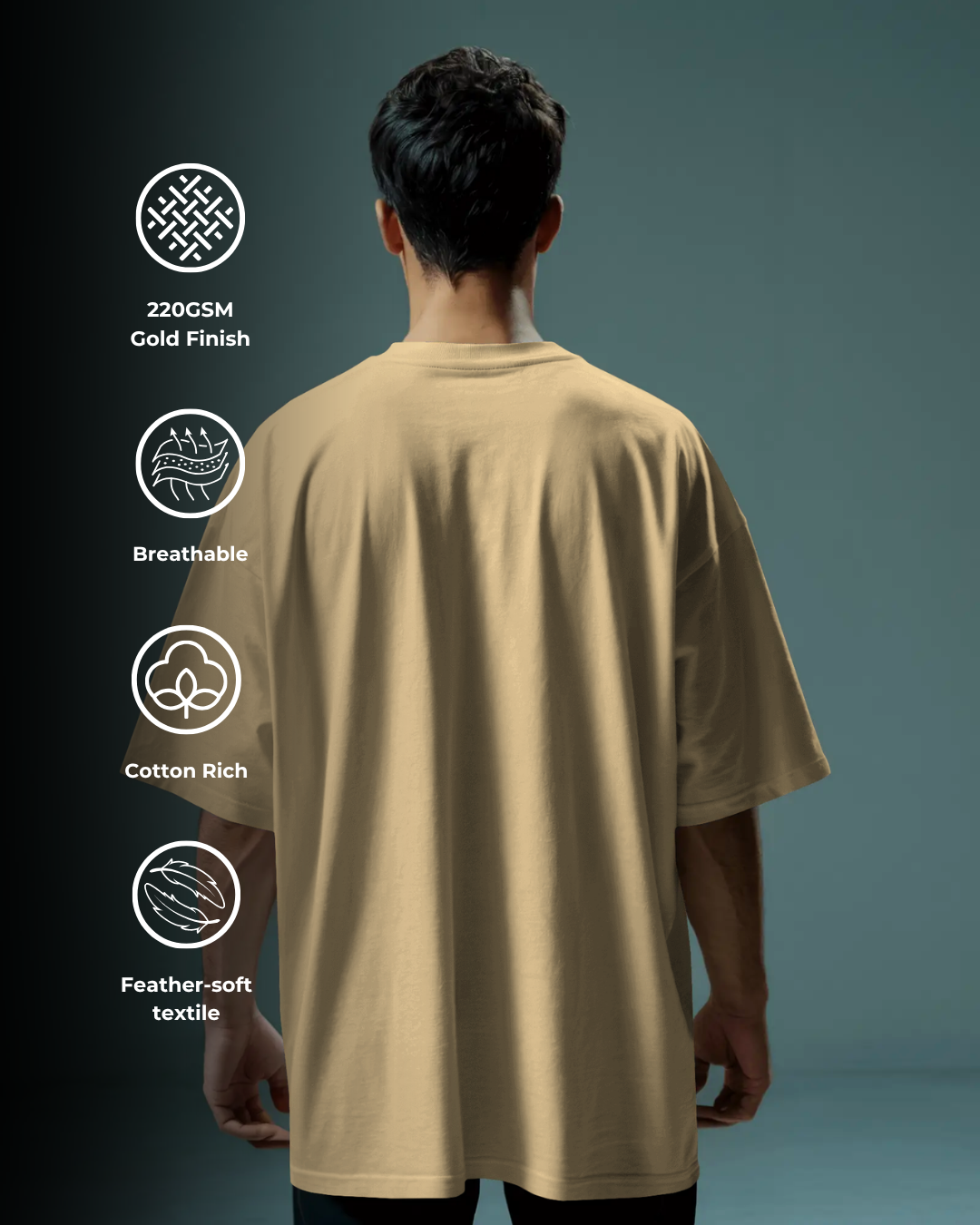 PureBlend Beige - Oversized Tee