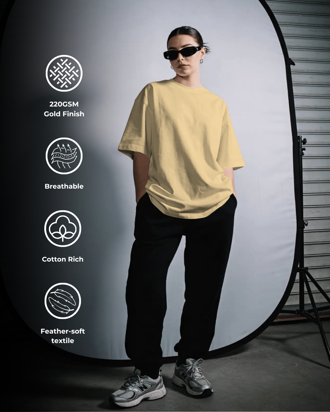 PureBlend Beige - Oversized Tee