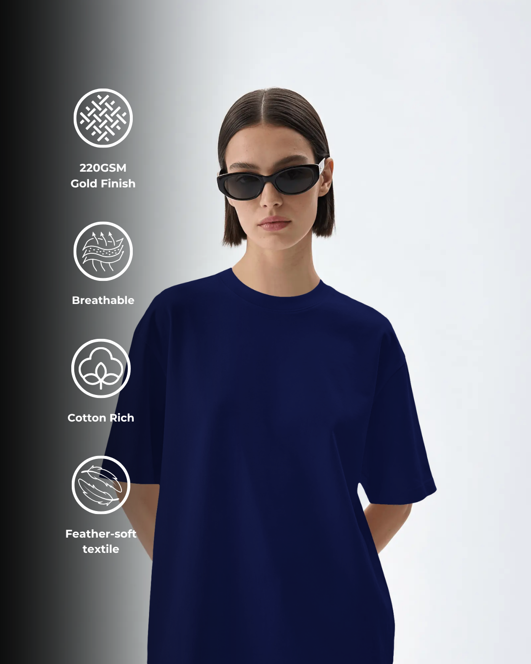 PureBlend Blue - Oversized Tee