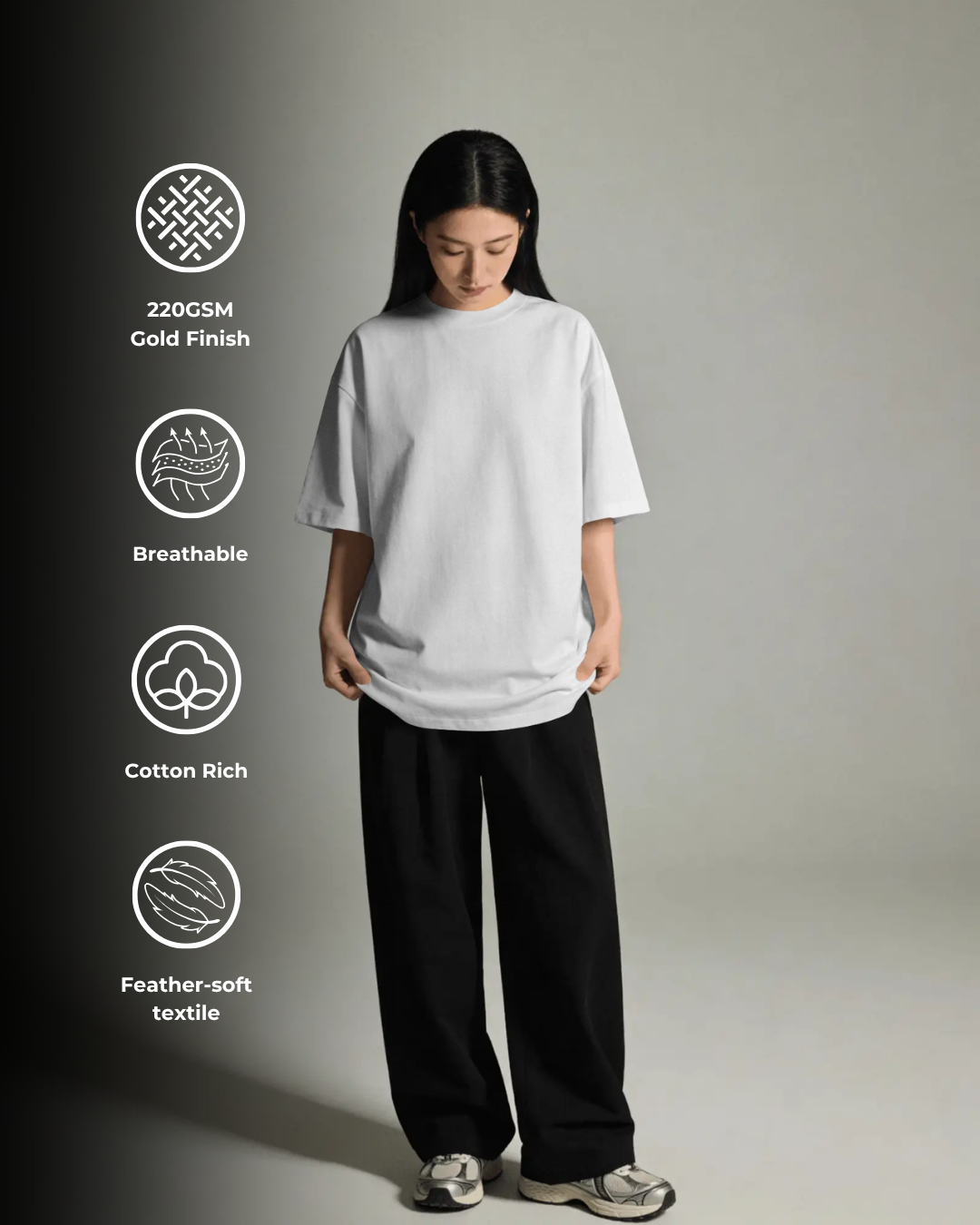 PureBlend White - Oversized Tee