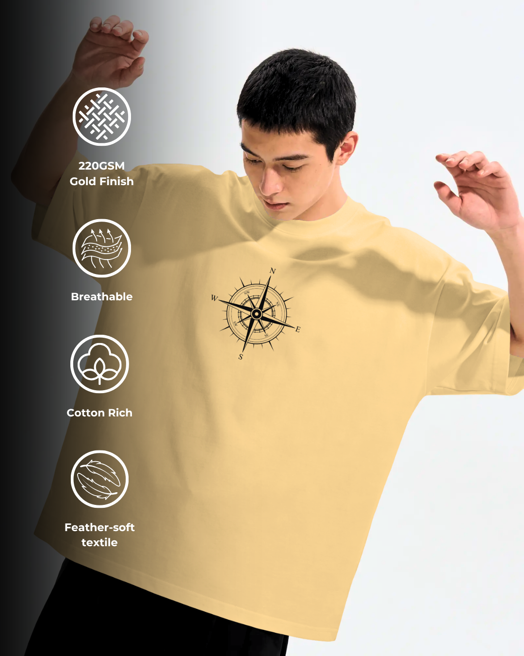 Unexplored Lands - Oversized Tee