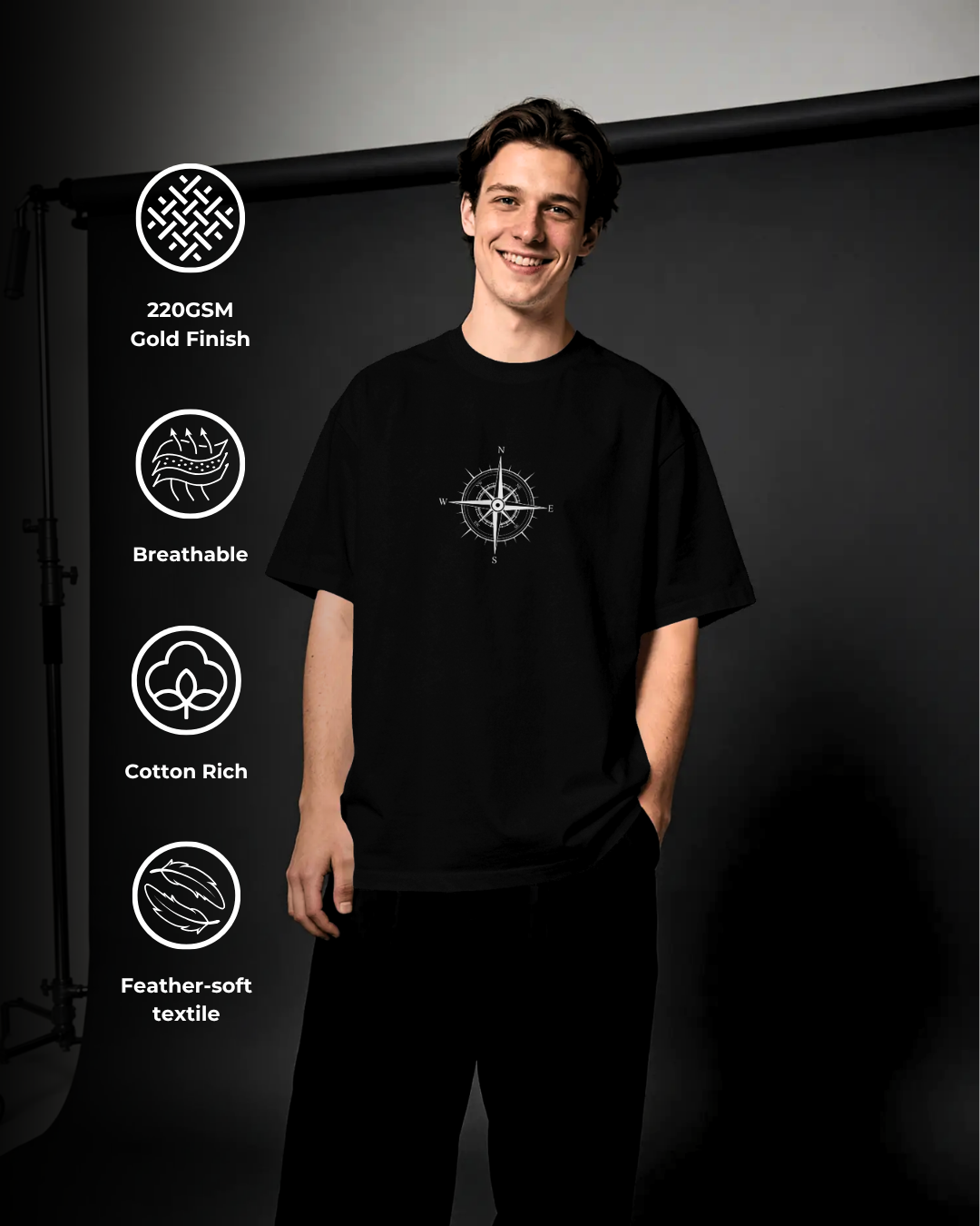 Unexplored Lands - Oversized Tee