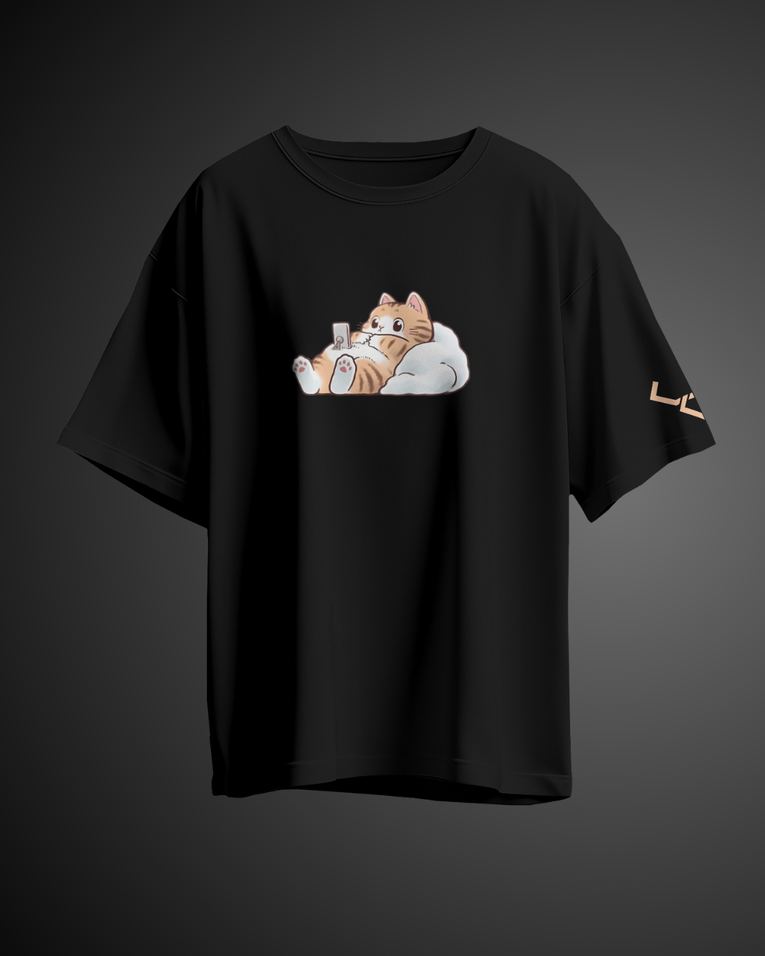 Sleepy Kitty - Oversized Tee