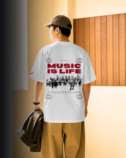 Music is Life - Oversized Tee