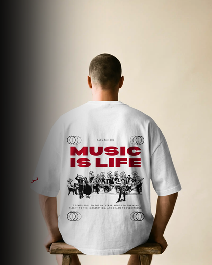 Music is Life - Oversized Tee