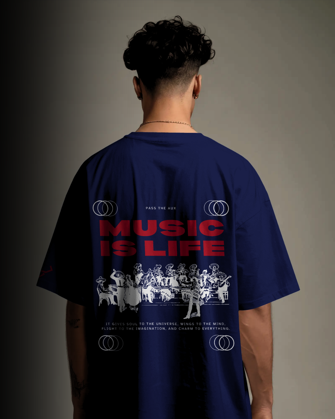 Music is Life - Oversized Tee