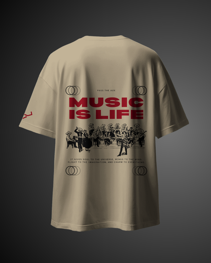 Music is Life - Oversized Tee